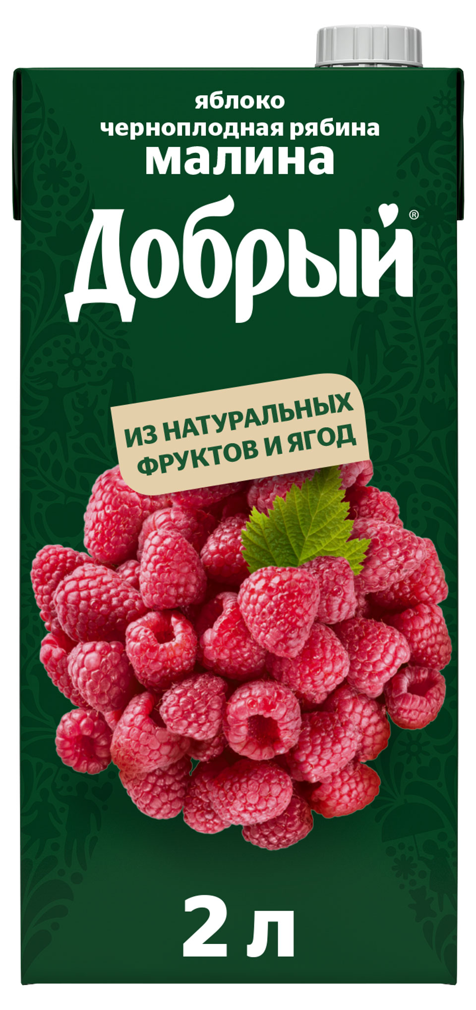 Нектар «Добрый» Яблоко-Малина-Рябина, 2 л