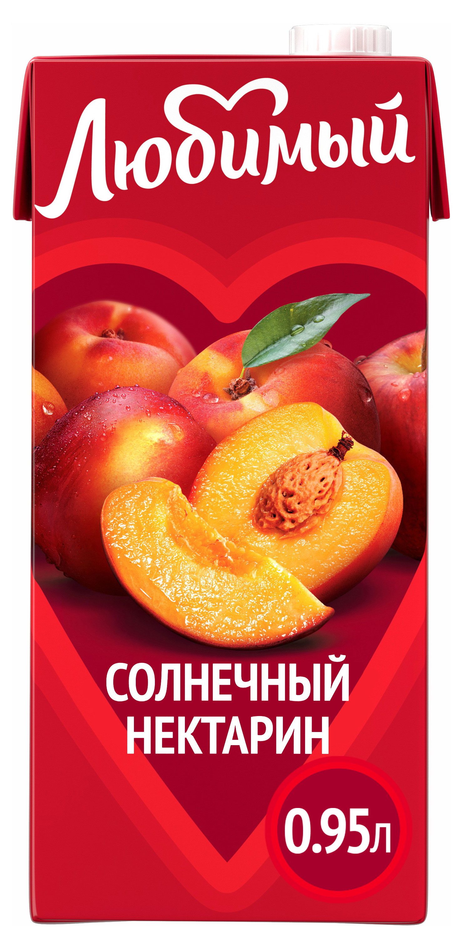 Нектар яблочный «Любимый» с персиком и нектарином, 950 мл