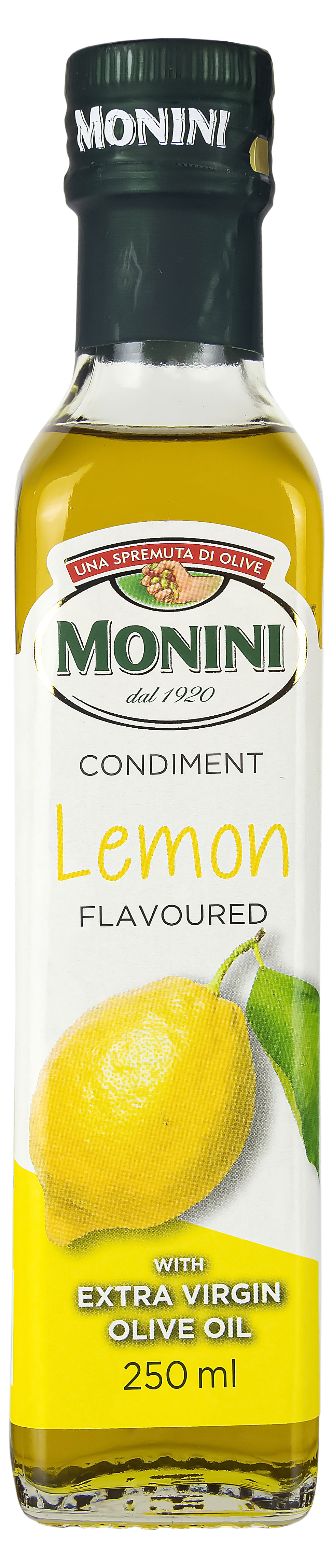 Масло оливковое Monini Extra Virgin с лимоном нерафинированное Италия, 250 мл