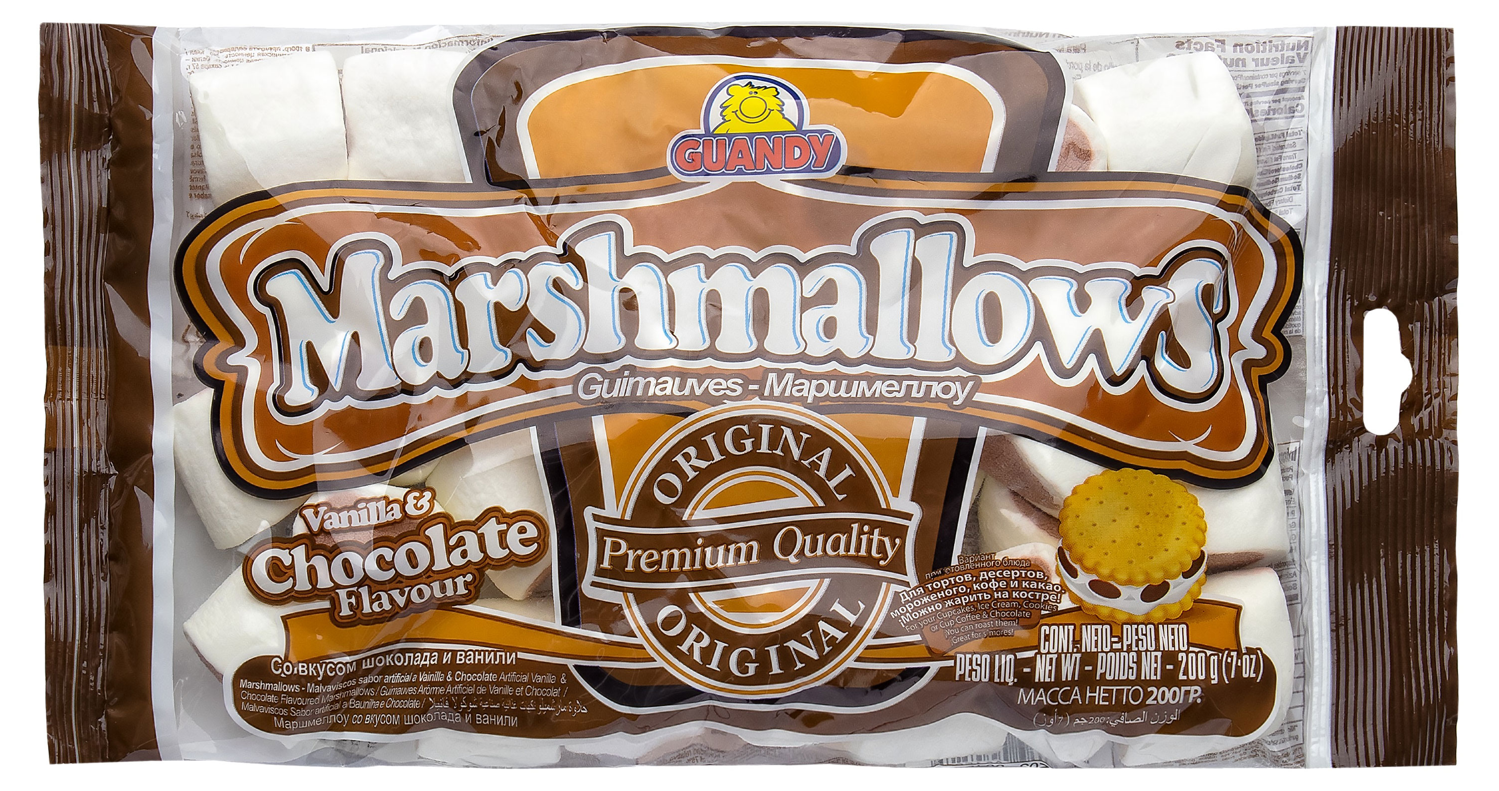 Маршмеллоу Guandy шоколадно-ванильный Гватемала, 200 г