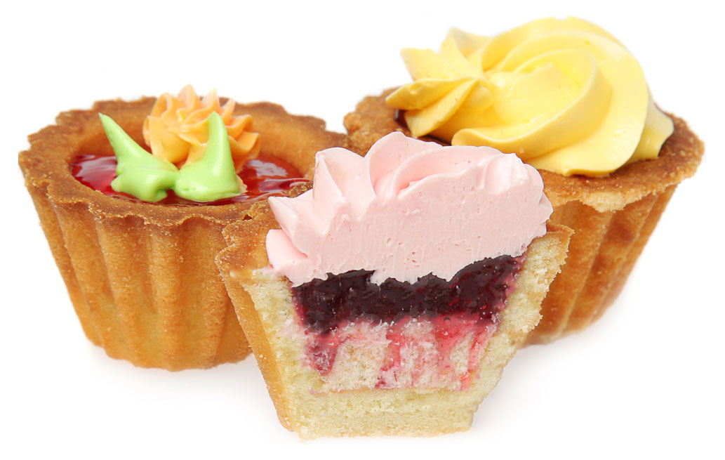 Пирожное песочное «Венский Цех» Корзиночка ягодная охлажденное 8 шт, 260 г