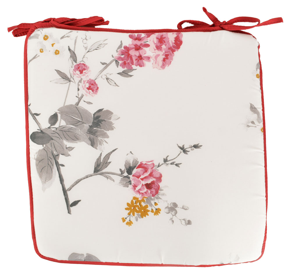 Подушка на стул «Коллекция» с завязками, 38х38 см