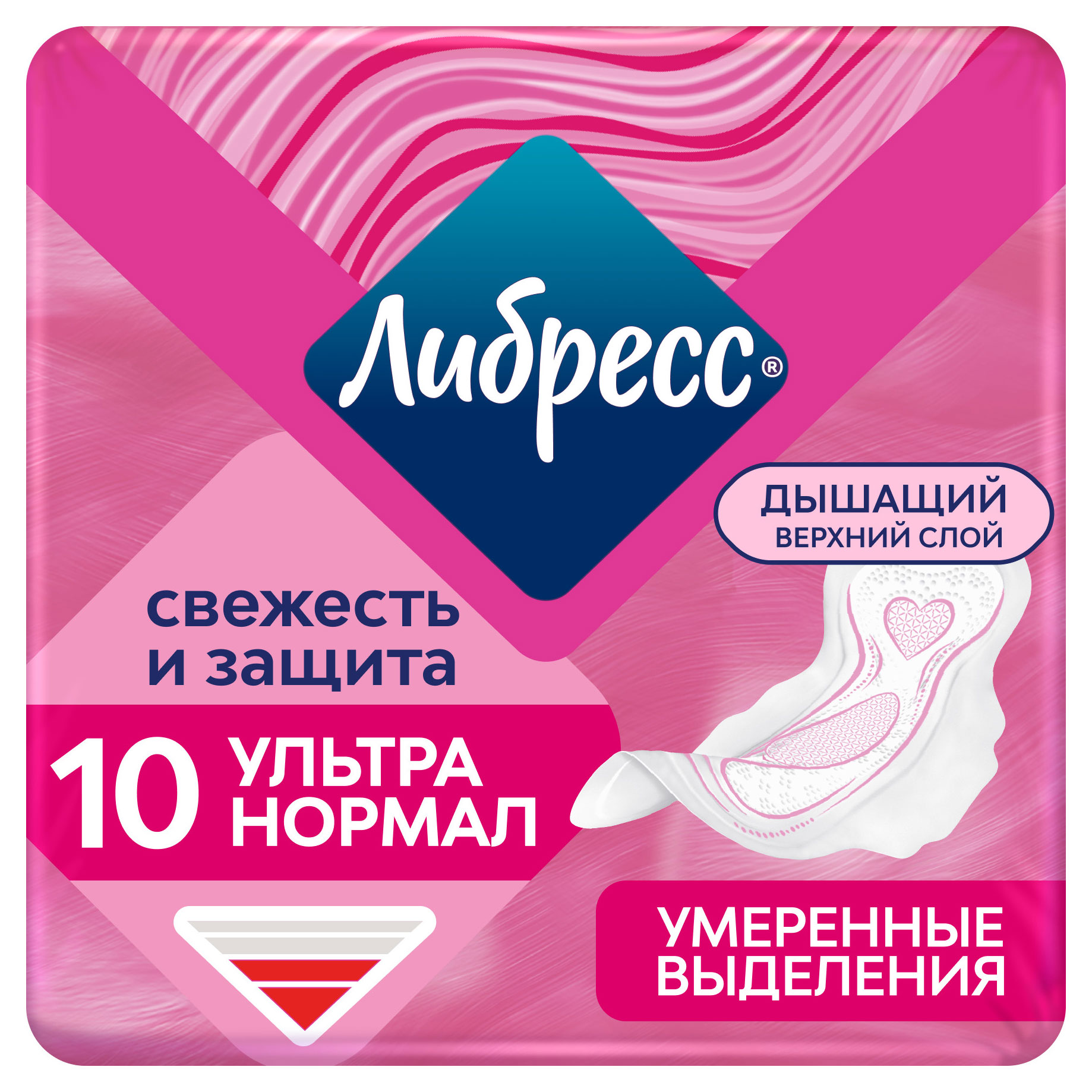 Прокладки гигиенические Libretta Ультра Нормал с мягкой поверхностью, 10 шт