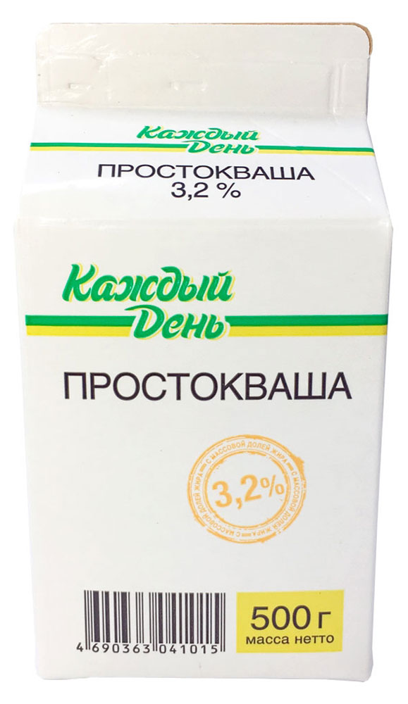 Простокваша «Каждый День» 3,2% БЗМЖ, 500 г