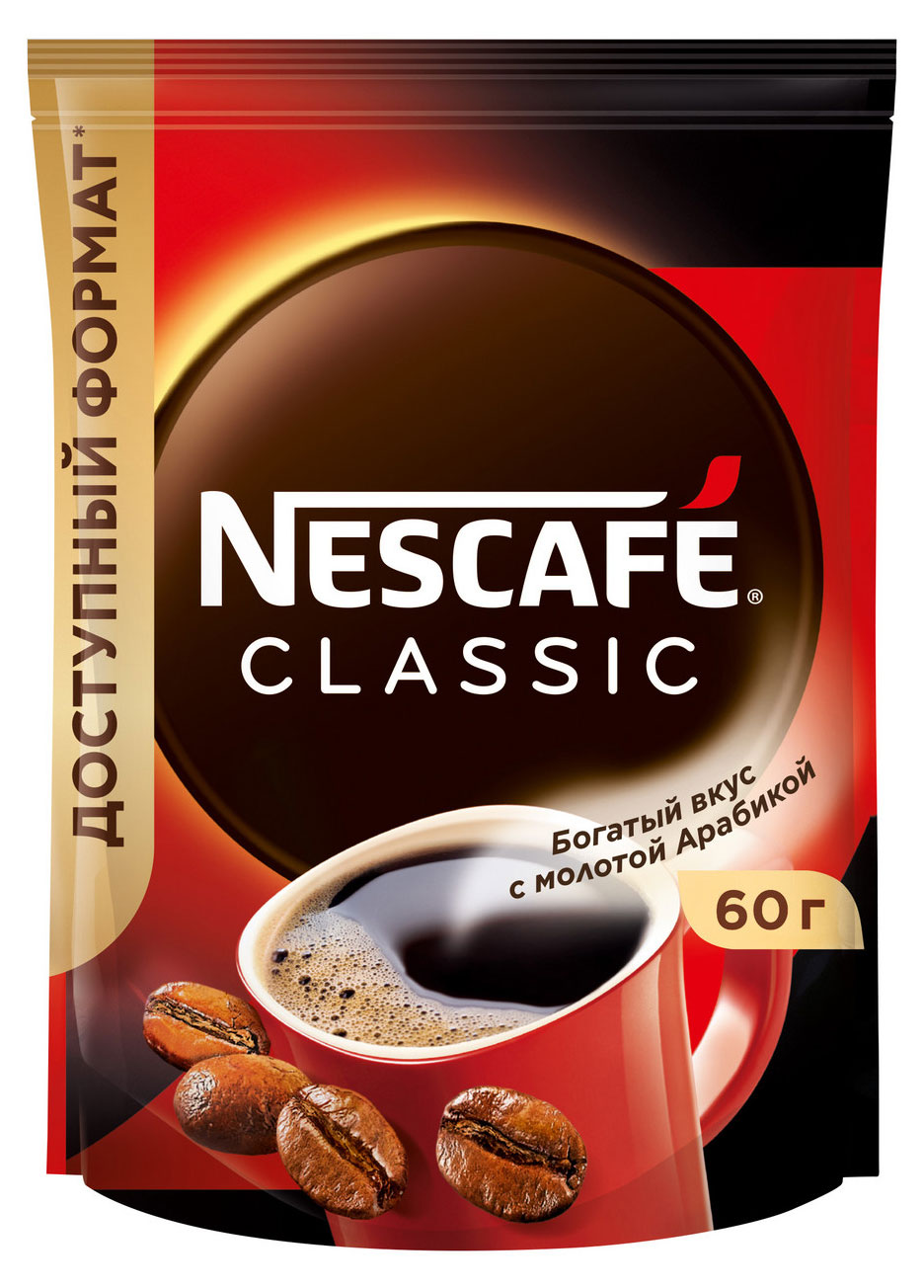 Кофе растворимый «Нескафé» Classic с добавлением молотого кофе, 60 г