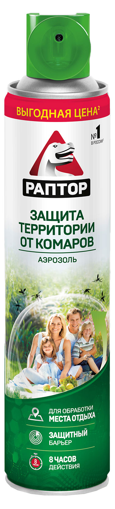 Аэрозоль для защиты от комаров Раптор, 400 мл