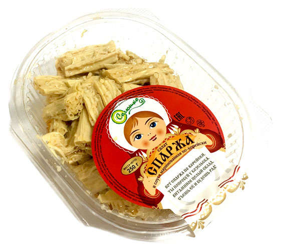 Спаржа по-корейски «Солюшко» в соусе маринованная, 250 г