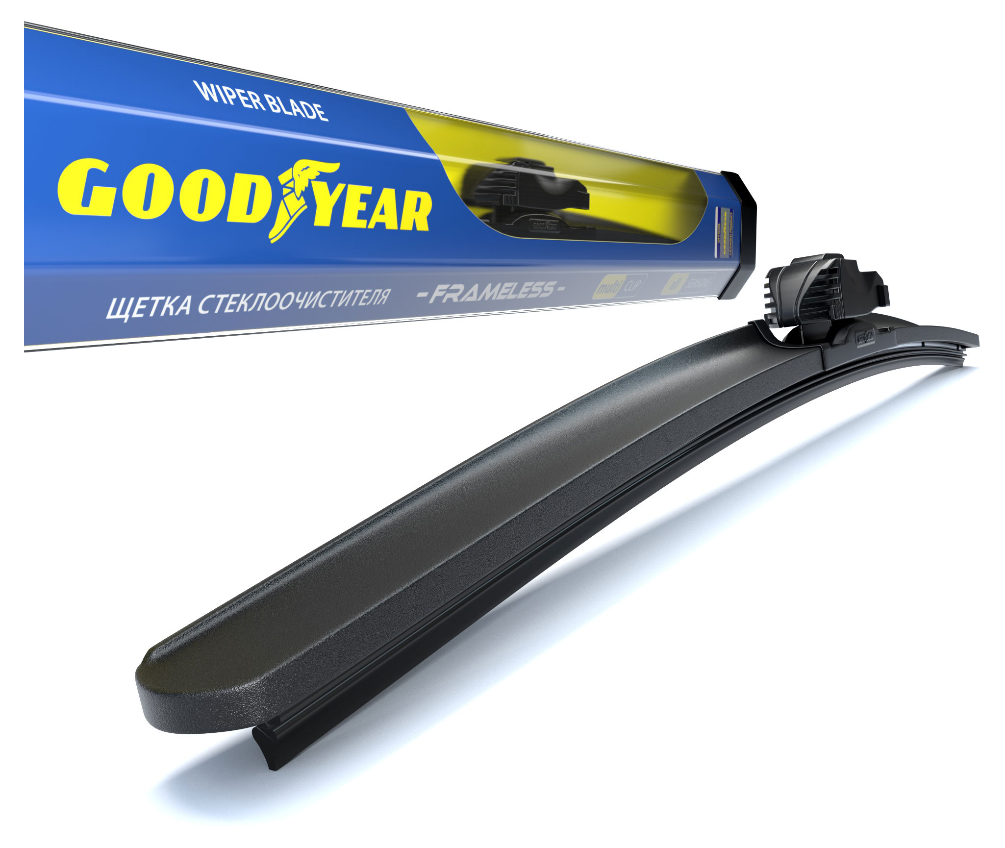 Щетка стеклоочистителя Goodyear Frameless бескаркасная 23, 1 шт