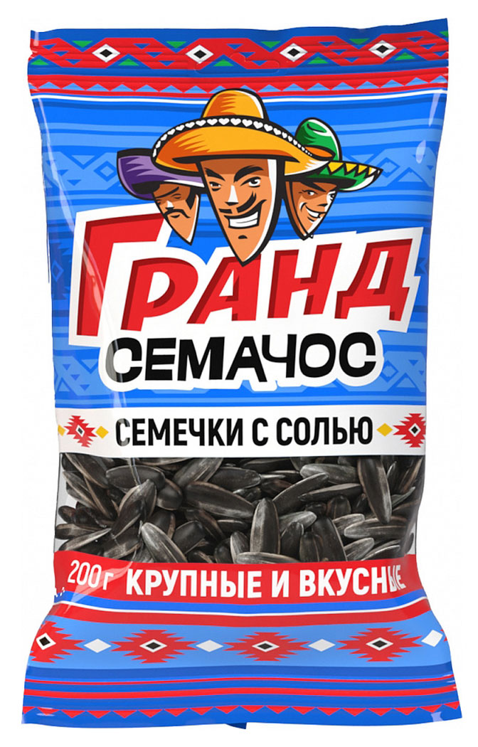Семечки подсолнечника «Семачос» гранд с солью жареные, 200 г