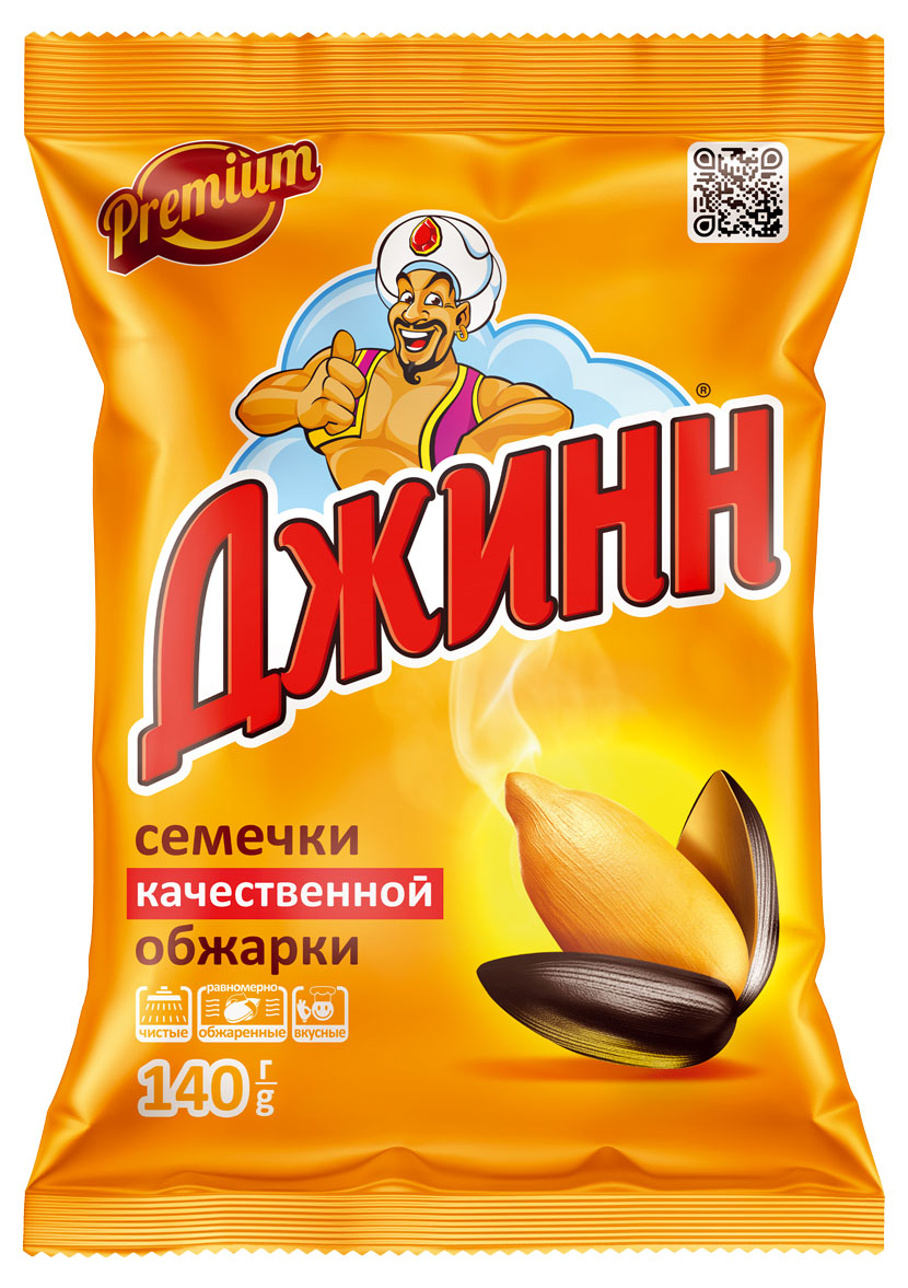 Семечки подсолнечника «Джинн» жареные, 140 г