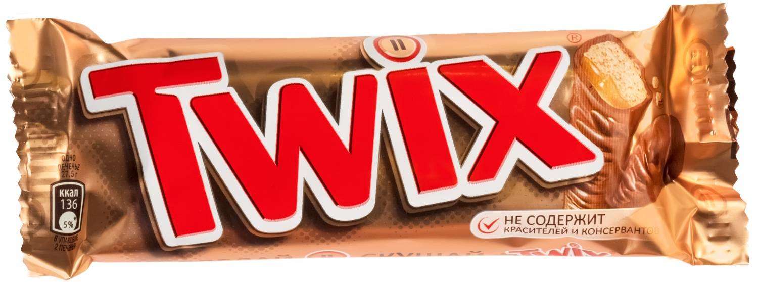 Батончик шоколадный TWIX с карамелью и печеньем, 55 г