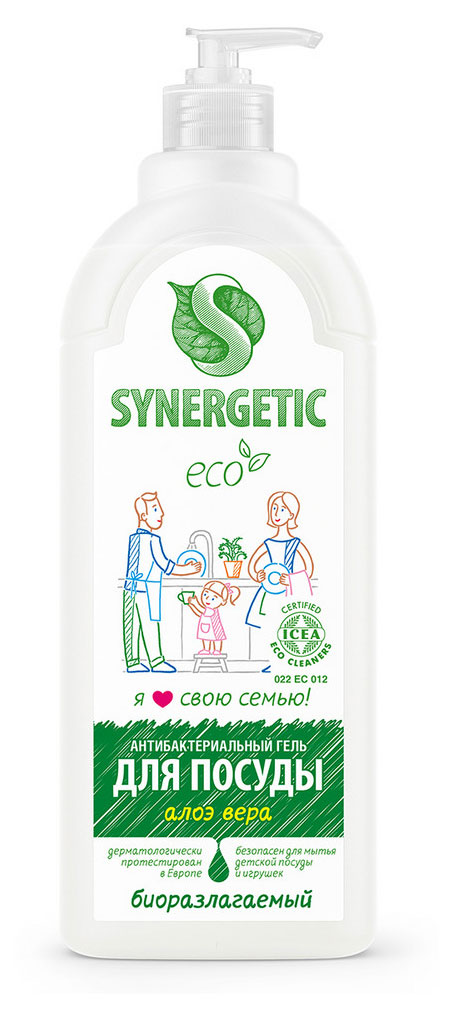 Средство для мытья посуды Synergetic Алоэ, 1 л