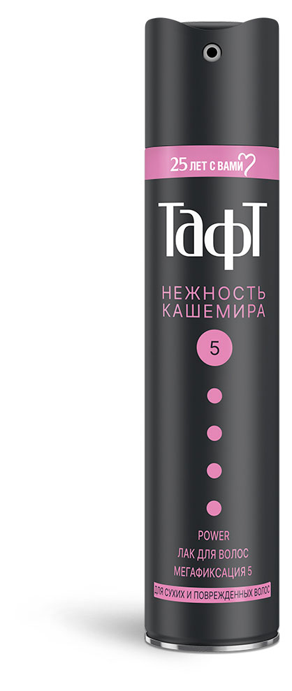 Лак для волос «Тафт» Power Нежность Кашемира для сухих и поврежденных волос мегафиксация, 225 мл