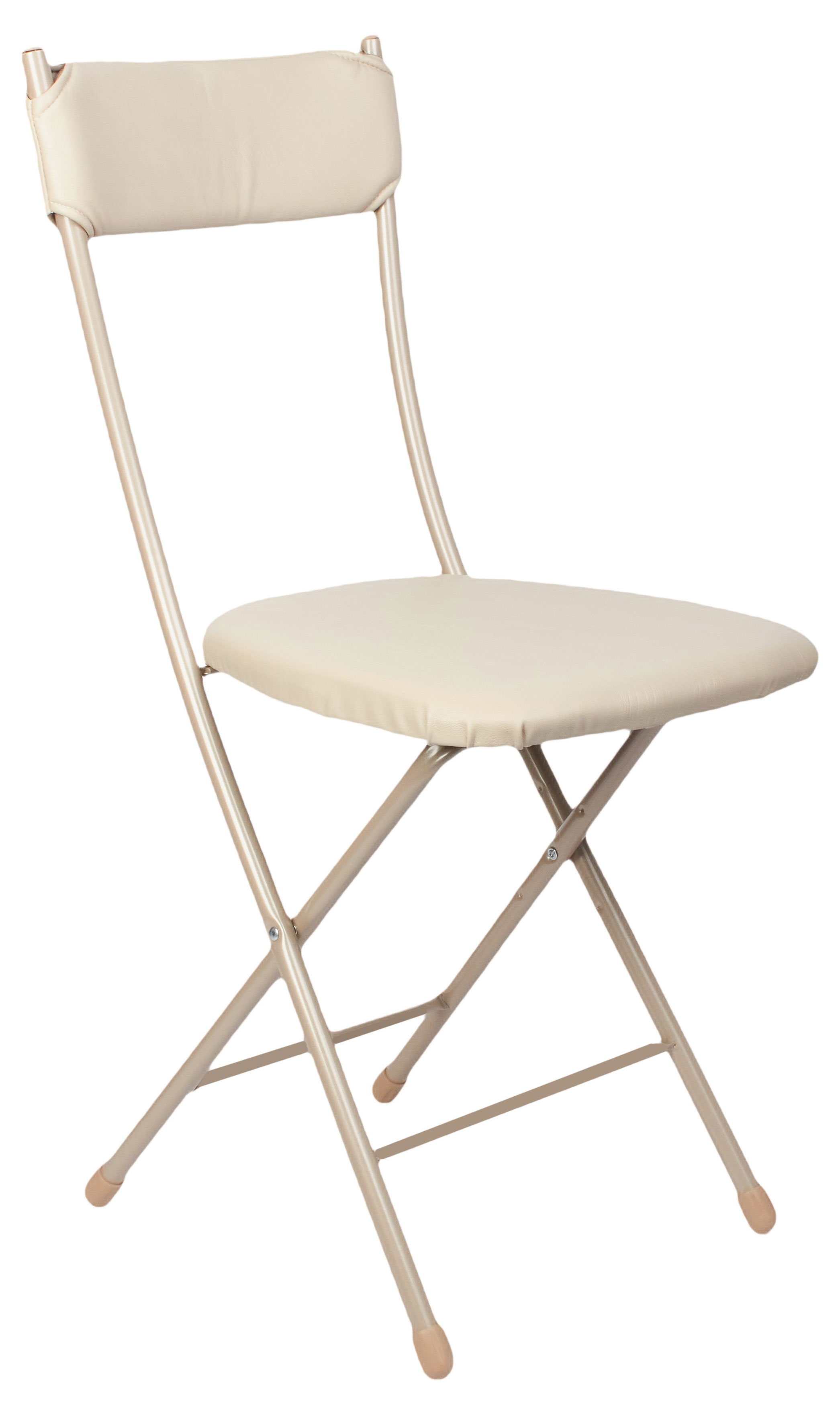 Стул складной Actuel с мягкой спинкой бежевый, 89х39,5х54,5 см