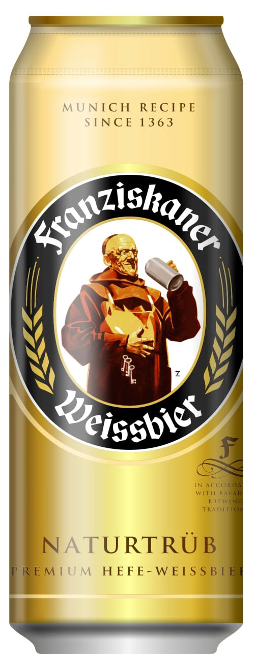 Пиво Franziskaner фильтрованное 5%, 450 мл