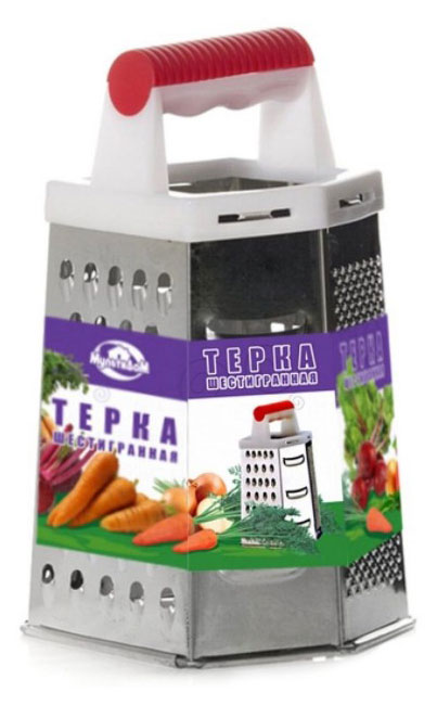Терка «Мультидом» шестигранная, 22 см
