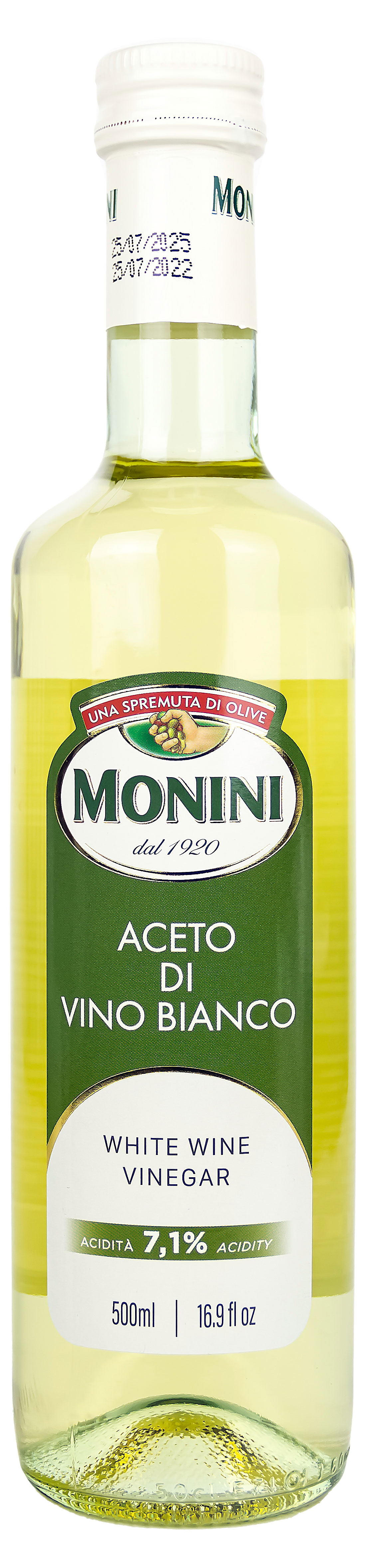 Уксус винный Monini белый 7.1% Италия, 500 мл