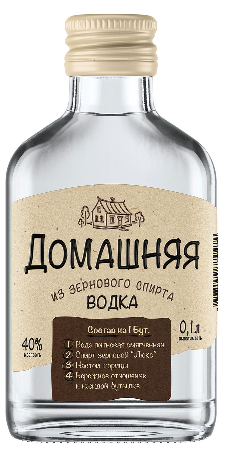 Водка «Домашняя» Россия, 0,1 л