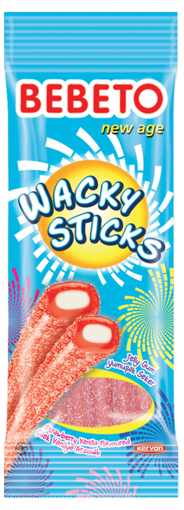 Мармелад жевательный Bebeto Wacky sticks, 75 г