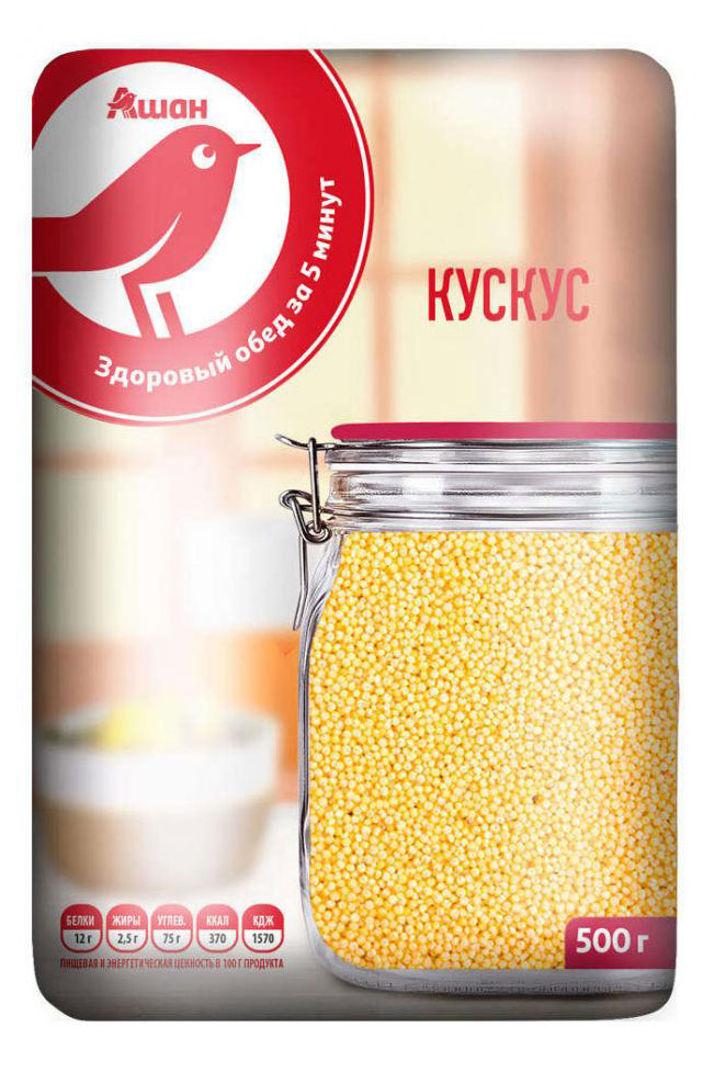 Кускус АШАН Красная птица Марокко, 500 г