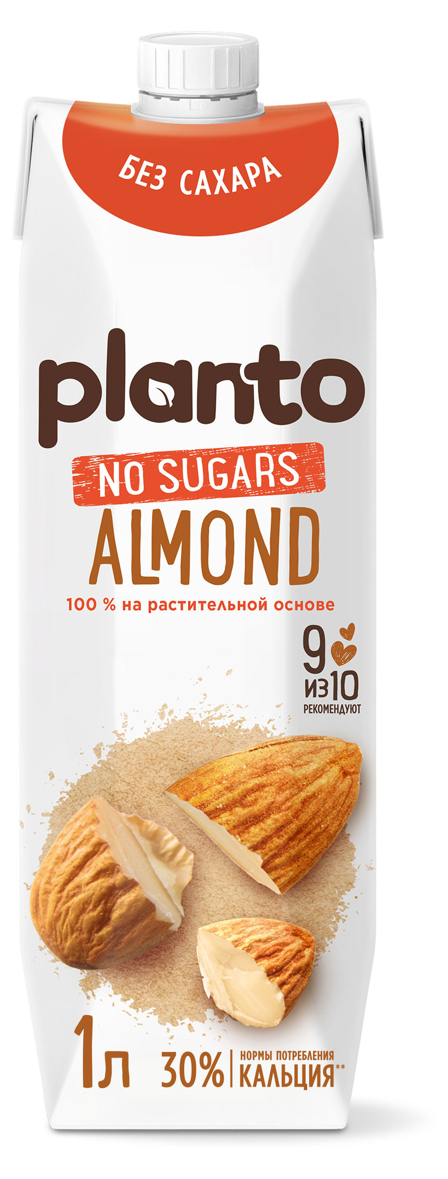 Напиток на растительной основе Planto No Sugars Almond миндаль без сахара 1,2%, 1 л