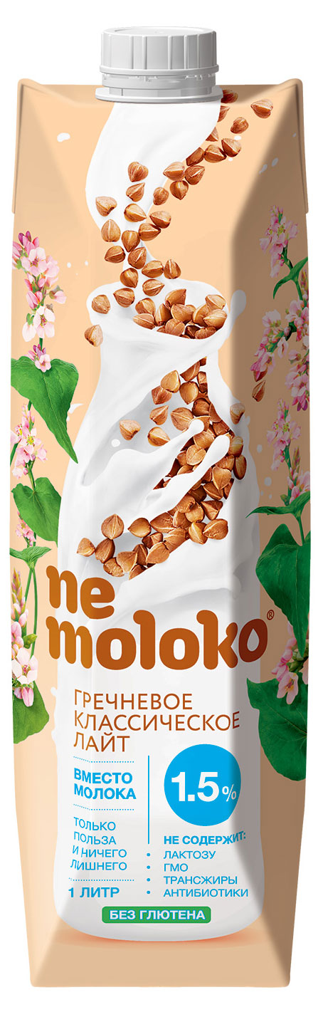 Напиток гречневый Nemoloko для детей старше 3х лет 1,5%, 1 л
