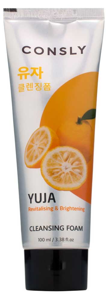 Пенка для умывания Consly с экстрактом юдзу витаминизирующая кремовая Корея, 100 мл