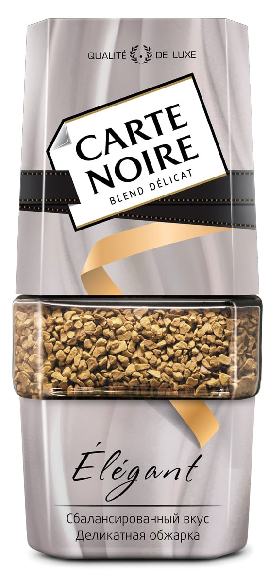 Кофе растворимый Carte Noire Élégant сублимированный с добавлением молотого, 95 г
