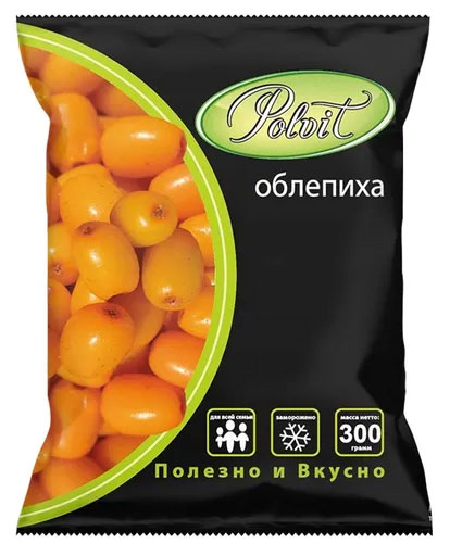 Ягодная смесь Облепиха Polvit быстрозамороженная, 300 г