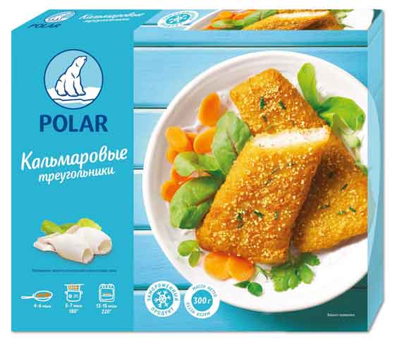 Треугольники Polar кальмаровые в панировке, 300 г