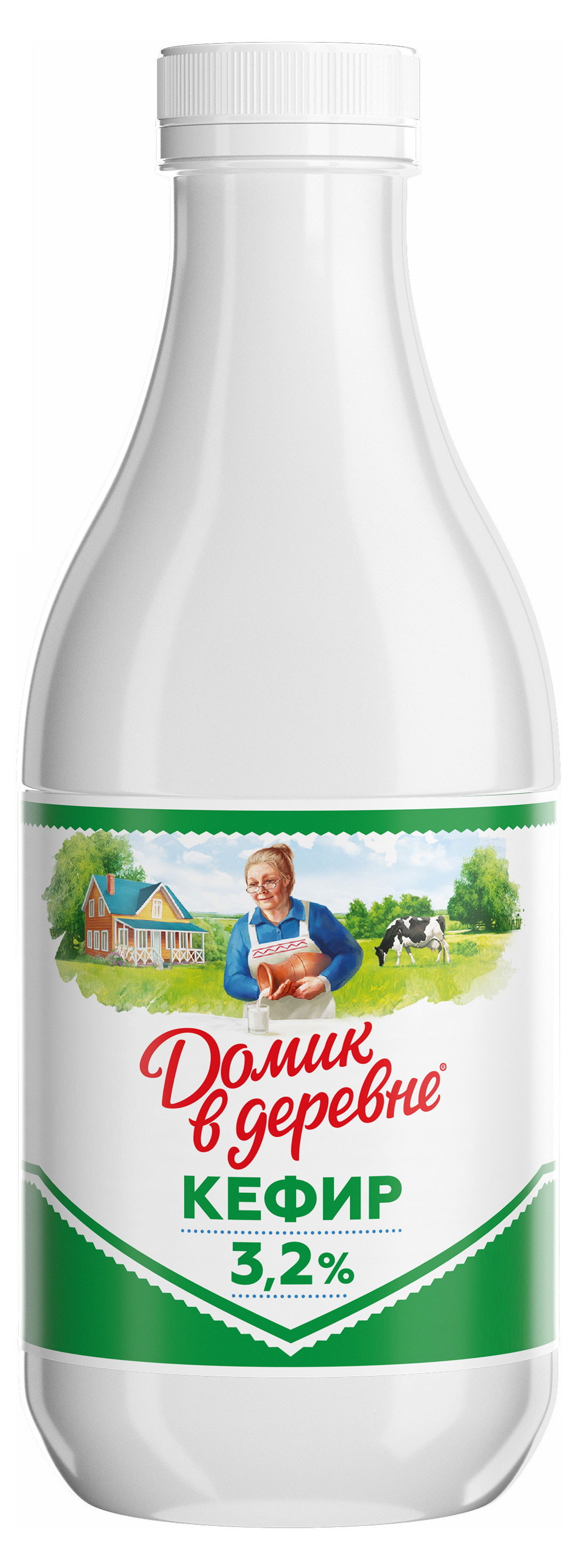 Кефир «Домик в деревне» 3.2% БЗМЖ, 900 г