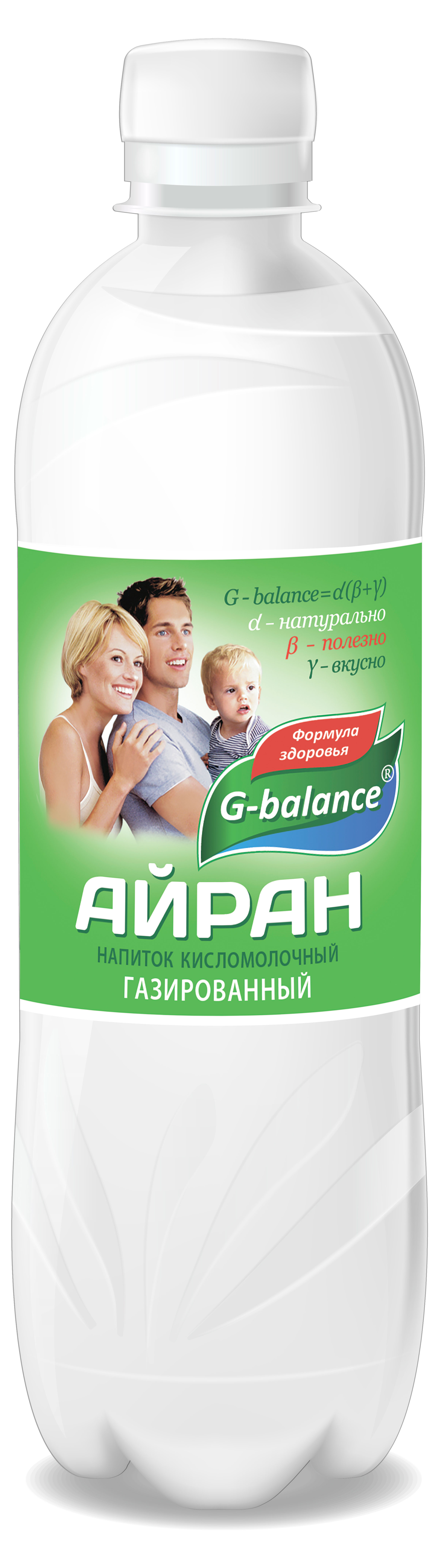 Напиток кисломолочный Айран G-Balance газированный 1% БЗМЖ, 500 мл