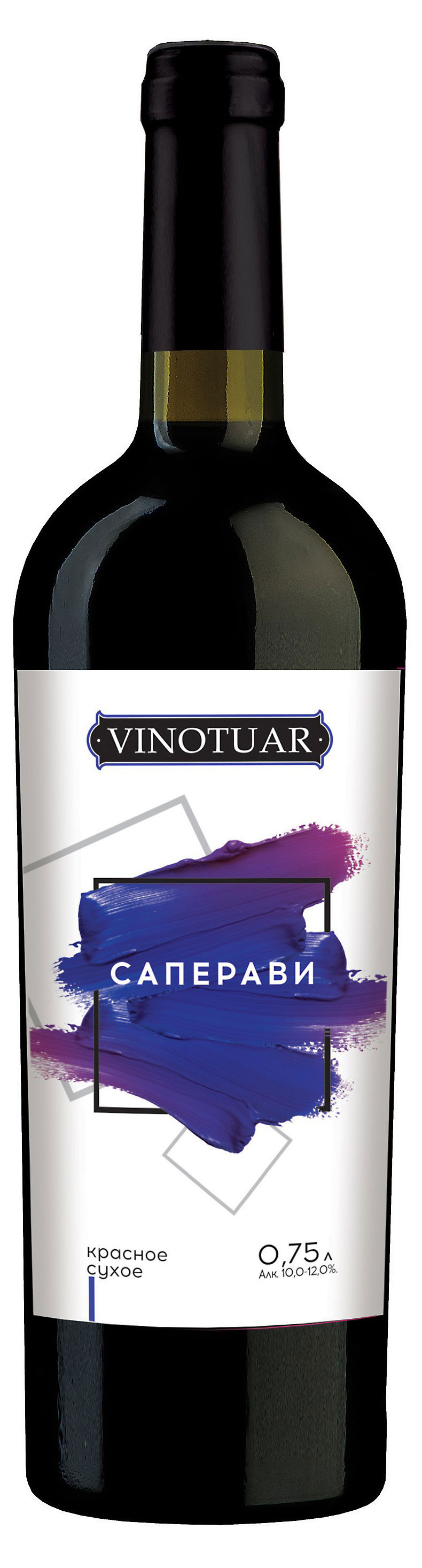 Вино Vinotuar Саперави красное сухое Россия, 0,75 л