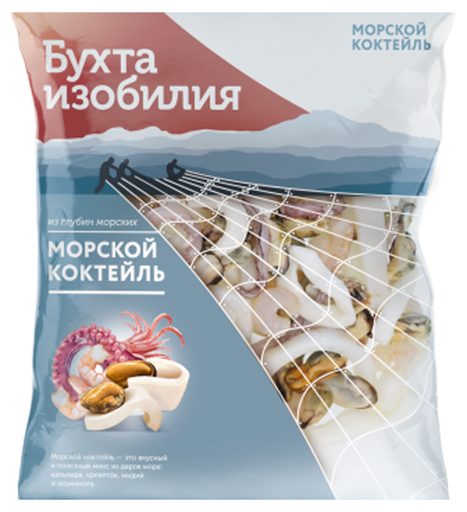 Морской коктейль сыро-мороженый «Бухта Изобилия», 430г