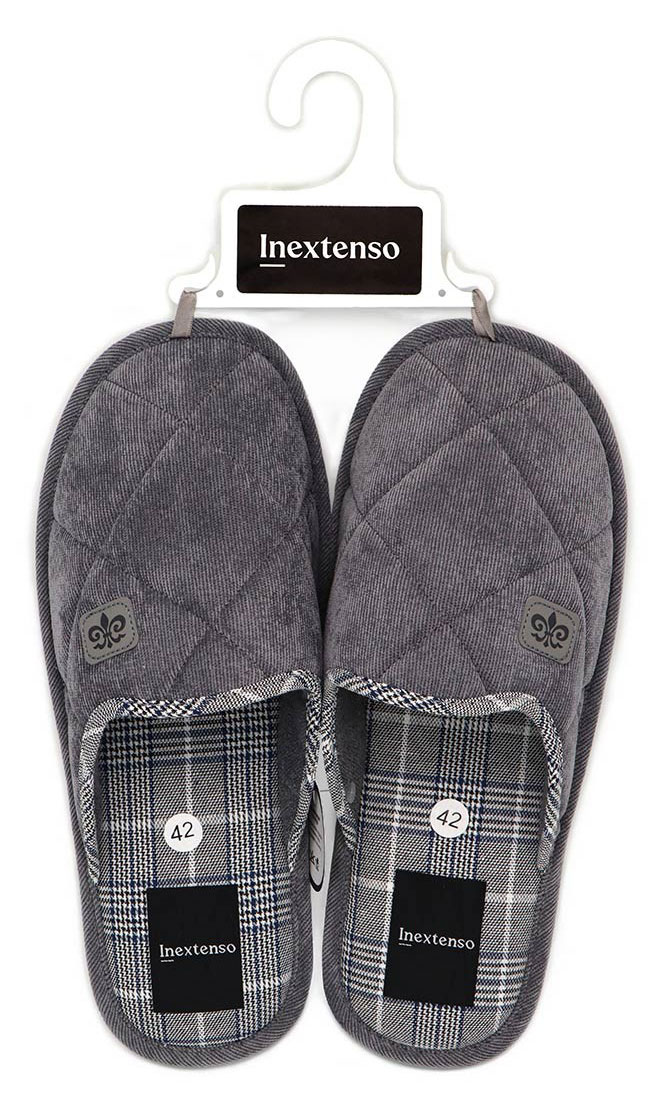 Тапочки мужские InExtenso с закрытым носом размер 42, 1 шт в ассортименте