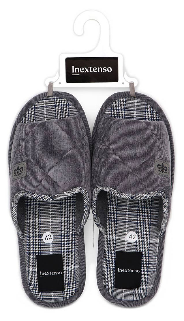 Обувь домашняя мужская InExtenso с открытым носом размер 44, 1 шт в ассортименте