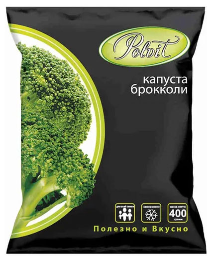 Капуста брокколи Polvit замороженные, 400 г