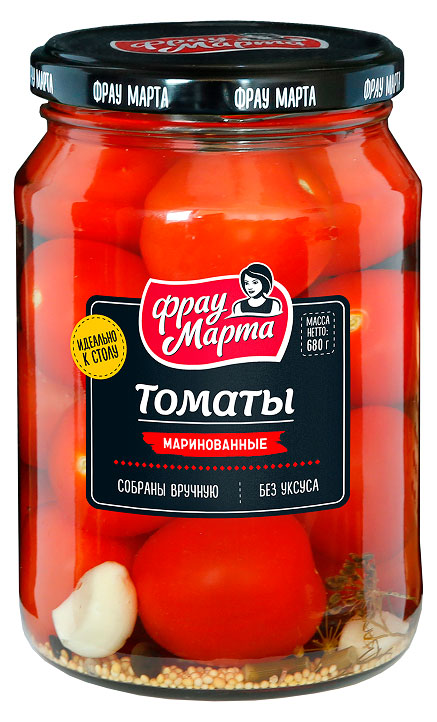Томаты «Фрау Марта» маринованные, 680 г