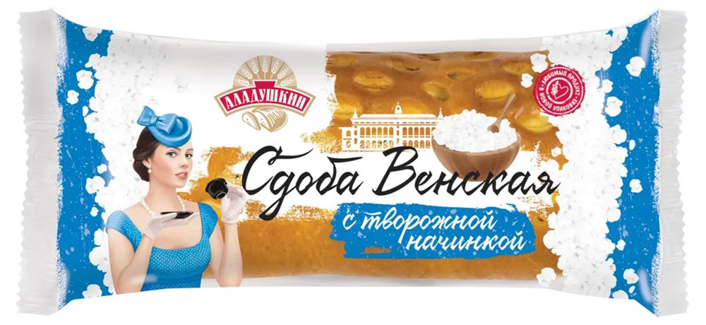 Сдоба «Дарница» Венская с творожной начинкой, 180 г