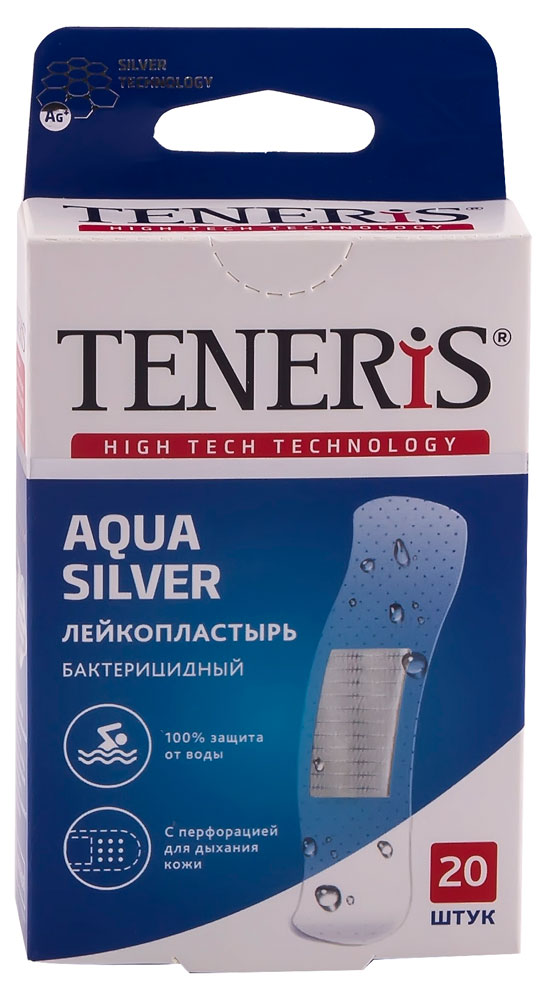 Пластырь Teneris Аква, 20 шт   