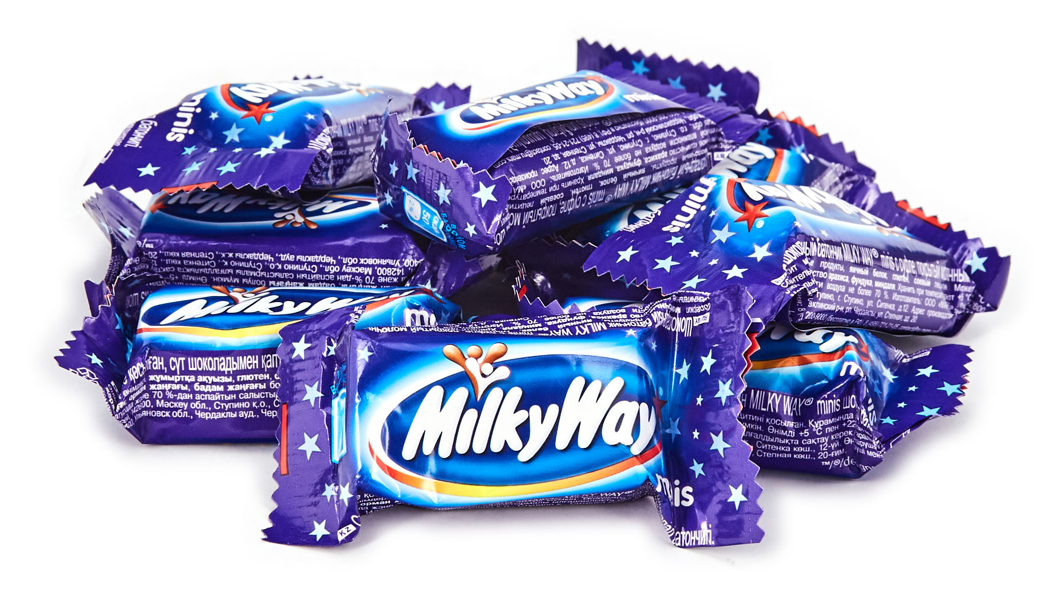Конфеты шоколадные Milky Way minis с нежным суфле, вес