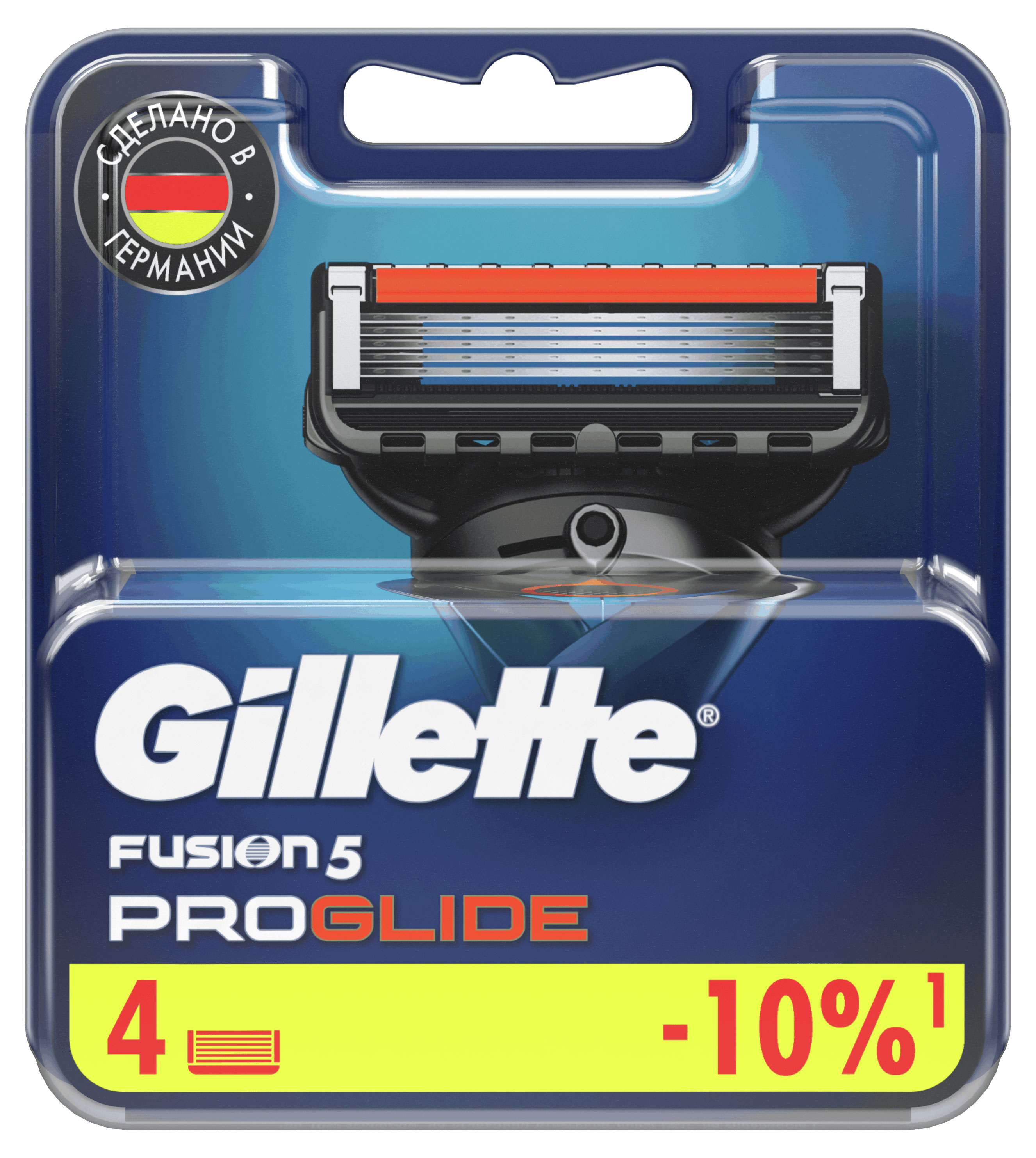 Сменные кассеты для бритья Gillette Fusion 5 ProGlide, 4 шт