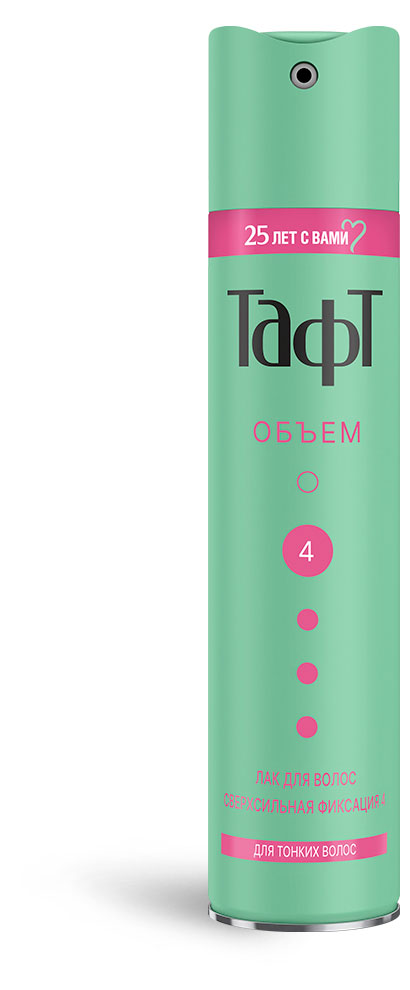 Лак для волос «Тафт» cила объема сверхсильная фиксация, 225 мл