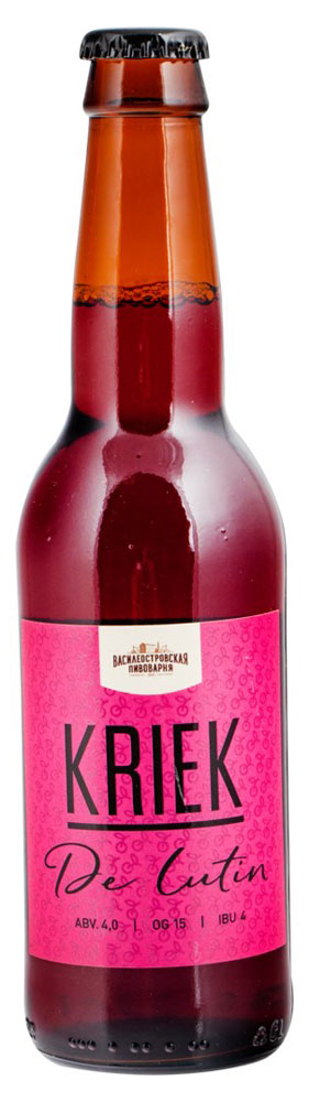 Пиво «Василеостровское» Kriek светлое нефильтрованное 5,2%, 330 мл