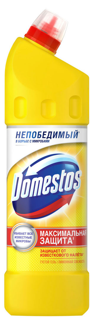 Чистящее средство гель универсальный «Доместос» Лимонная свежесть против бактерий и запахов, 1 л
