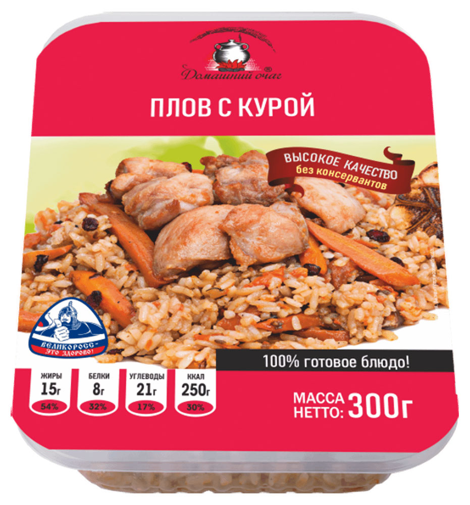 Плов «Домашний очаг» с курицей, 300 г