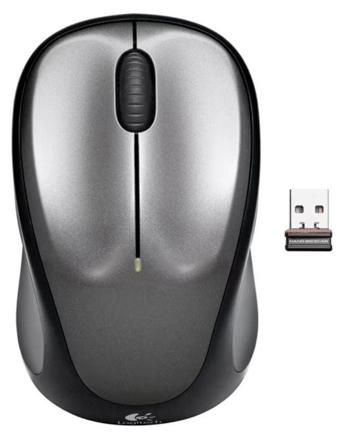 Мышь беспроводная Logitech M235N темно-серая