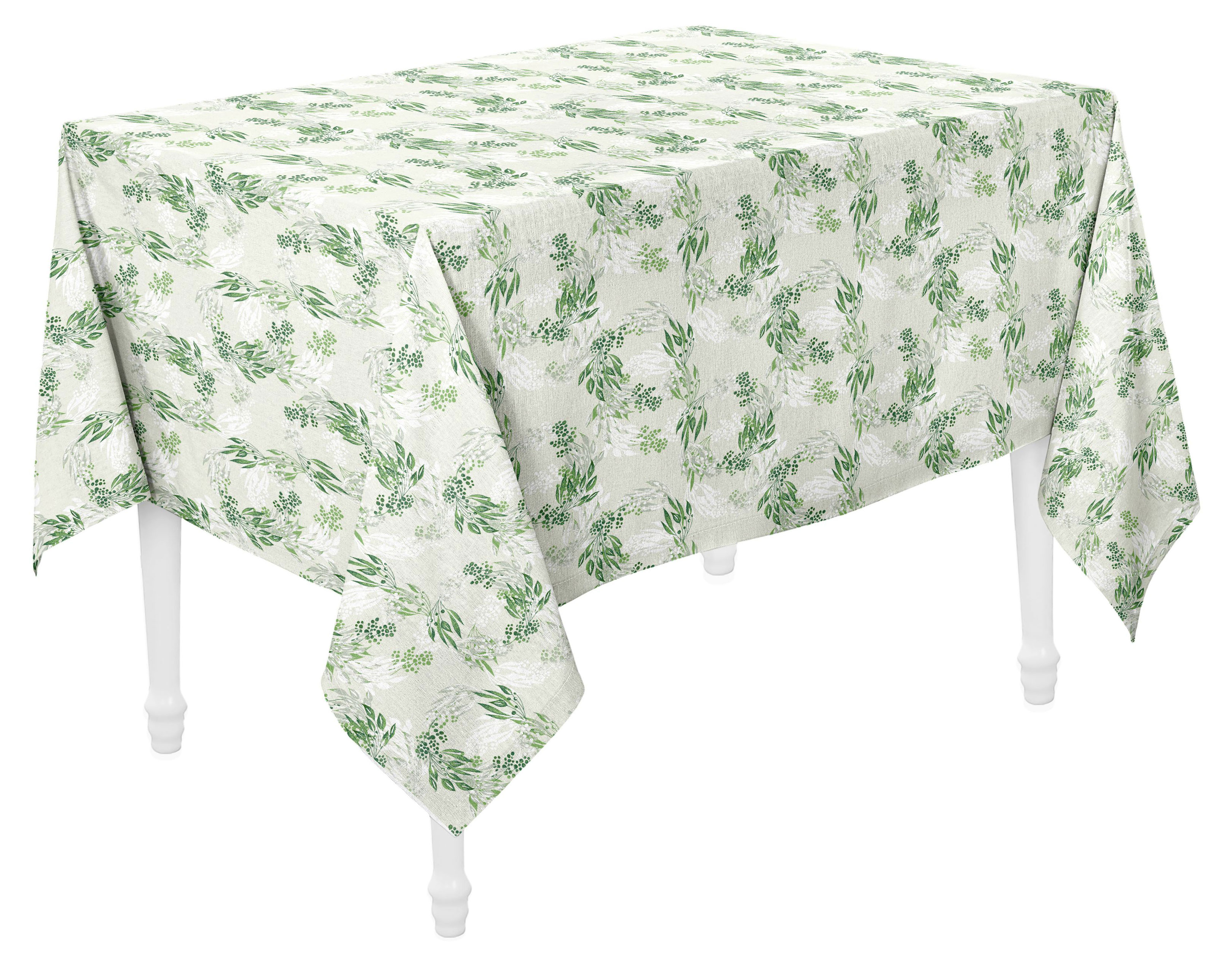 Скатерть Guten Morgen рогожка Первоцветы, 140х180 см