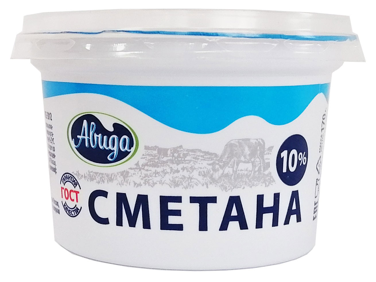 Сметана «Авида» 10% БЗМЖ, 170 г