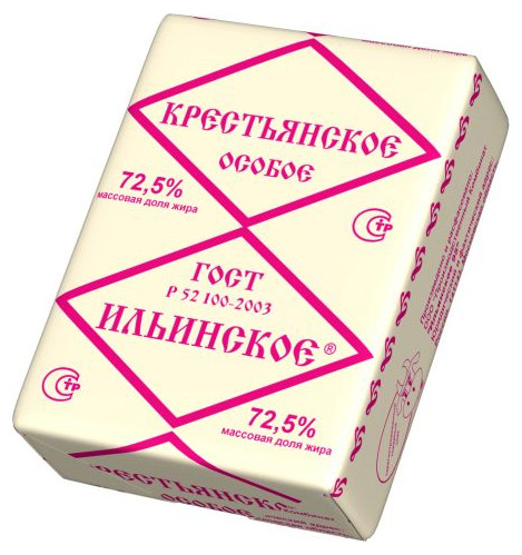 Спред растительно-сливочный «Ильинское» крестьянское 72,5%, 185 г